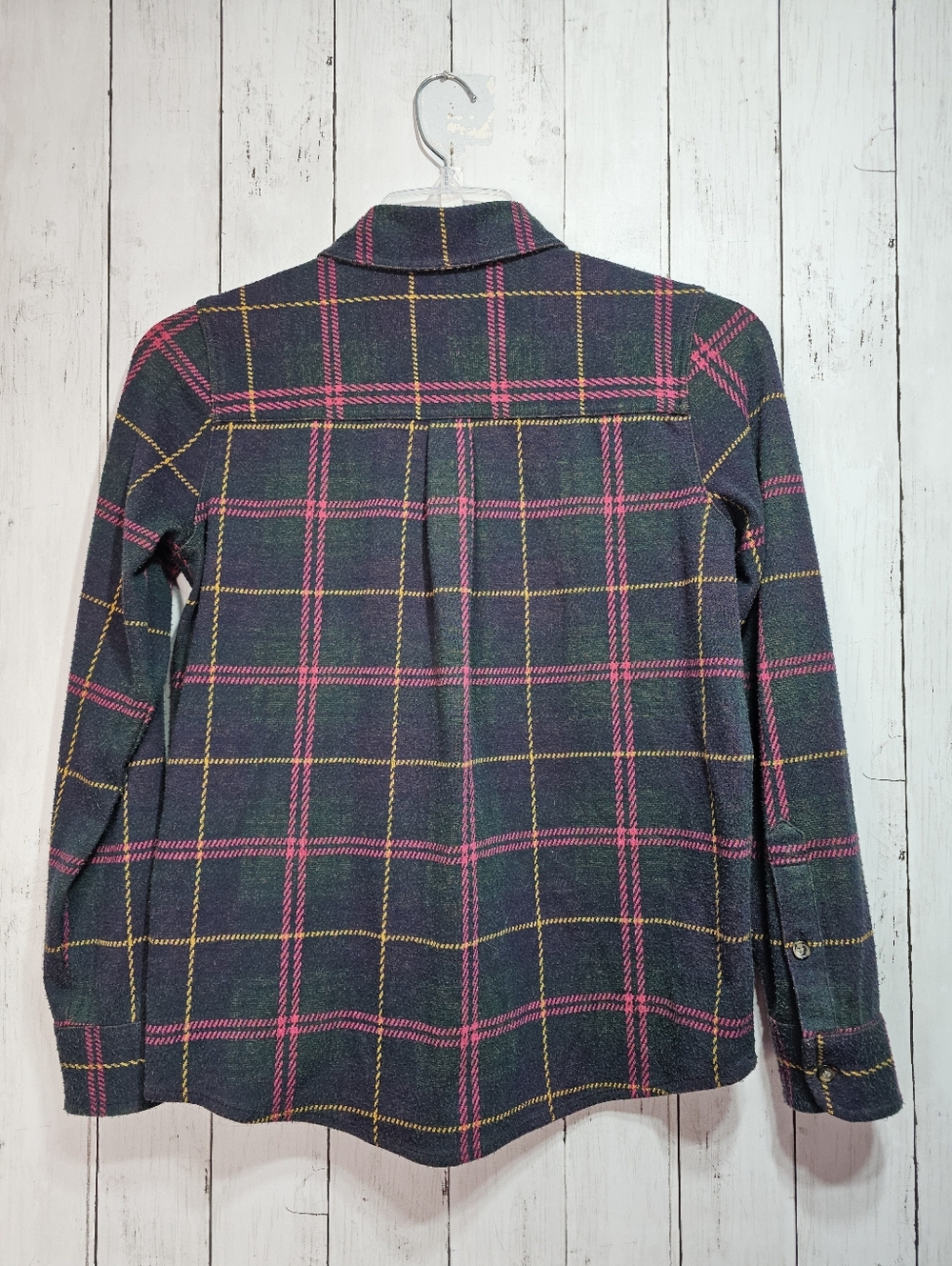 Faherty Women's Legend Sweater Shirt Size Small Outer Limits Plaid Shacket Soft. - Picture 12 of 12